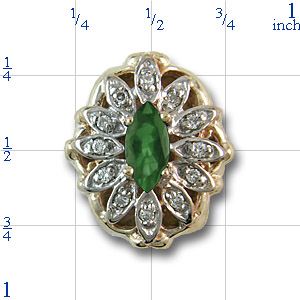 r9529 Emerald Bracelet Slide 